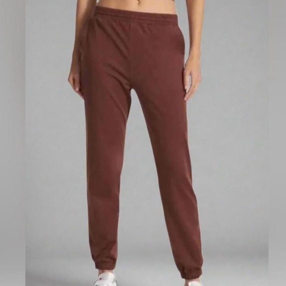 Vuori Boyfriend Brown Cedar Heather Women's Joggers Size M Lounge‎ Athleisure
